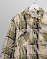 Whiting - Ecru And Khaki Gill Check Overshirt