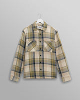 Whiting - Ecru And Khaki Gill Check Overshirt