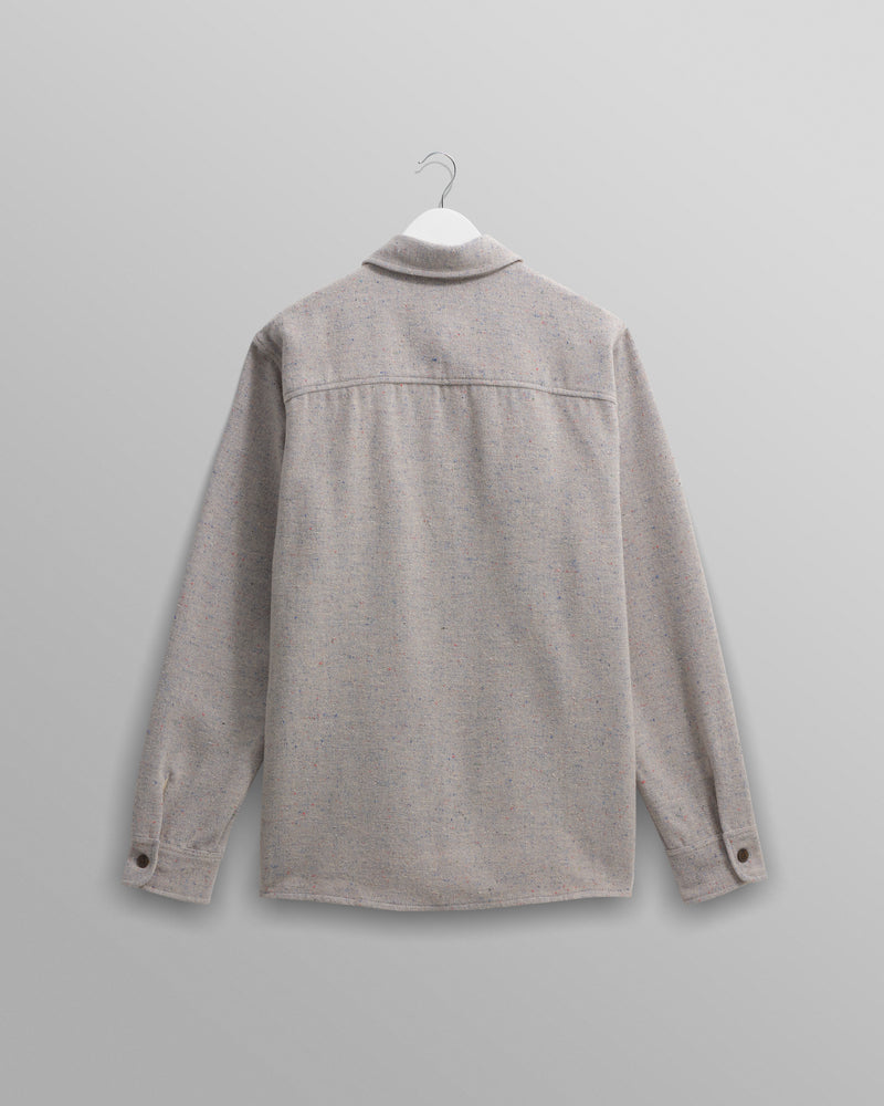 Whiting - Blue Fleck Wool Overshirt