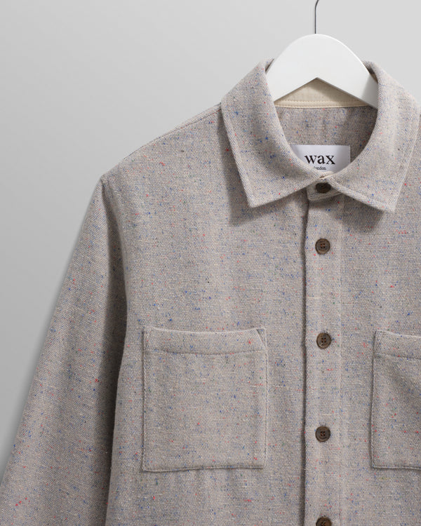 Whiting - Blue Fleck Wool Overshirt