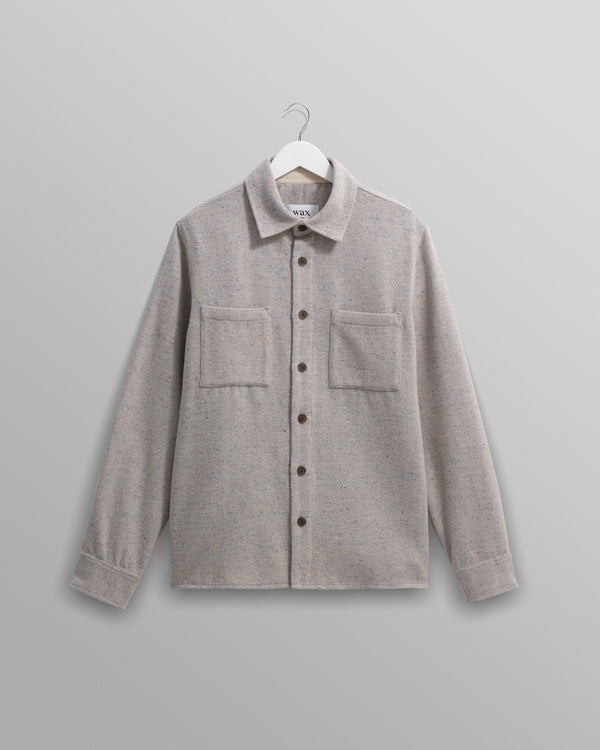 Whiting - Blue Fleck Wool Overshirt