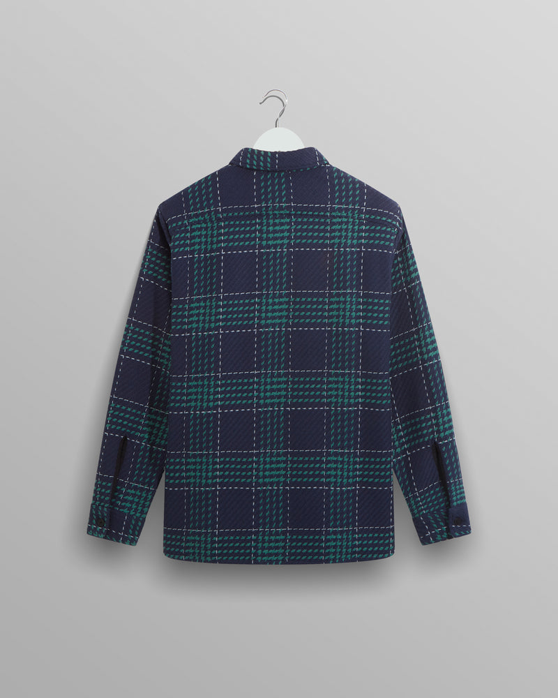 Whiting Overshirt Navy/Teal Olney Check