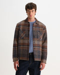 WHITING OVERSHIRT ARI WOOL BLEND CHECK OATMEAL / MULTI