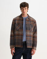 WHITING OVERSHIRT ARI WOOL BLEND CHECK OATMEAL / MULTI