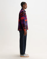 WHITING OVERSHIRT BOLD CHECK PURPLE / RED