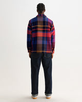 WHITING OVERSHIRT BOLD CHECK PURPLE / RED