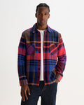 WHITING OVERSHIRT BOLD CHECK PURPLE / RED