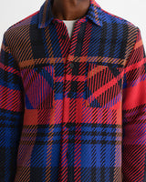 WHITING OVERSHIRT BOLD CHECK PURPLE / RED