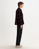 WHITING OVERSHIRT ELM WOOL BLEND CHECK RED / BLACK
