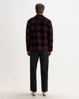 WHITING OVERSHIRT ELM WOOL BLEND CHECK RED / BLACK