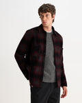WHITING OVERSHIRT ELM WOOL BLEND CHECK RED / BLACK