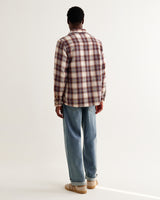 Whiting - Ecru And Multicolour Hutton Check Overshirt