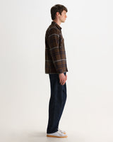 WHITING OVERSHIRT MOON CHECK BROWN / BLUE
