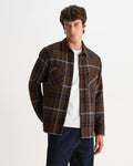 WHITING OVERSHIRT MOON CHECK BROWN / BLUE