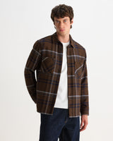 WHITING OVERSHIRT MOON CHECK BROWN / BLUE