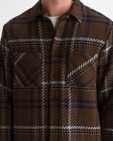WHITING OVERSHIRT MOON CHECK BROWN / BLUE