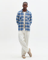 Whiting - Blue And Ecru Oran Check Overshirt