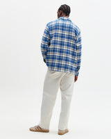 Whiting - Blue And Ecru Oran Check Overshirt
