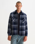 WHITING OVERSHIRT PLAID WEAVE NAVY / ECRU