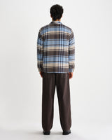 WHITING OVERSHIRT SERENE CHECK BLUE / ECRU