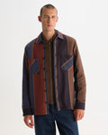 WHITING OVERSHIRT WALTER STRIPE BLUE / BROWN