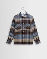 WHITING OVERSHIRT SERENE CHECK BLUE / ECRU