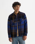 WHITING OVERSHIRT BOLD CHECK BLUE / BROWN