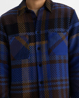 WHITING OVERSHIRT BOLD CHECK BLUE / BROWN