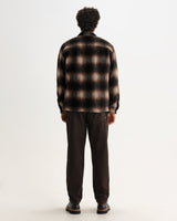 WHITING OVERSHIRT ELM WOOL BLEND CHECK BROWN / BLACK