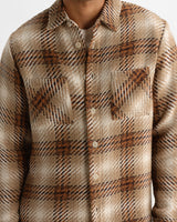 WHITING OVERSHIRT OVERLAP CHECK NATURAL / ECRU