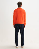 Wilde - Orange Fluffy Wool Crewneck