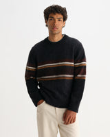WILDE CREW BRUSH BOLD STRIPE CHARCOAL / BROWN