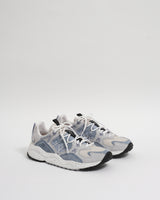 Flower Mountain - Grey Light Blue Suede And Nylon Yamabushi Trainers