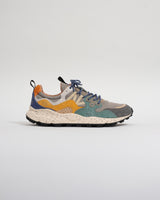 Flower Mountain - Grey Green Suede And Nylon Yamano 3 Trainers