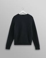 wax london Alban - Navy Mohair Blend Cardigan