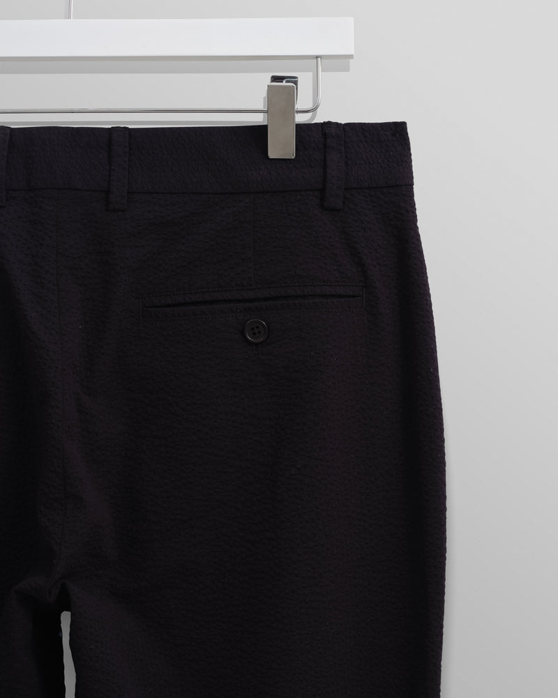 wax london Alp Trousers Black Seersucker