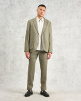 wax london Alp - Khaki Linen Trousers