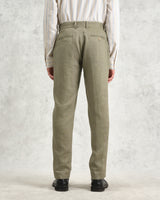 wax london Alp - Khaki Linen Trousers