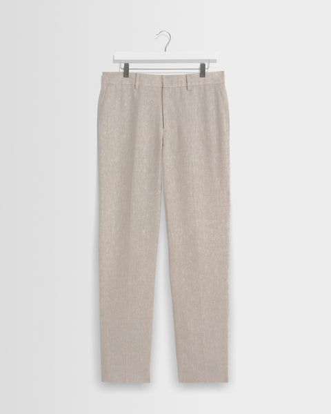 Alp - Natural Linen Slim Fit Trousers