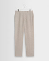 wax london men's Alp - Natural Linen Slim Fit Trousers