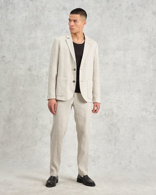 wax london Alp - Natural Linen Trousers