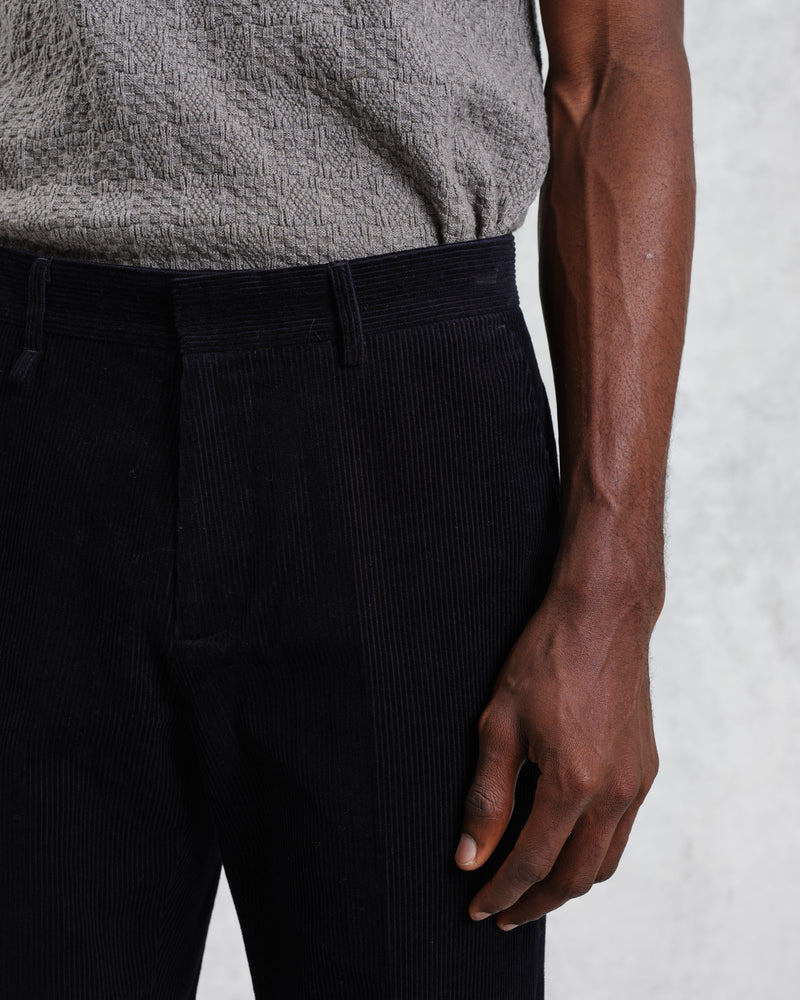 wax london Alp - Navy Corduroy Trousers