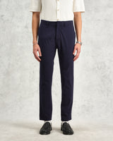 wax london Alp - Navy Seersucker Trousers