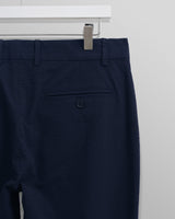 wax london Alp Trousers Navy Seersucker