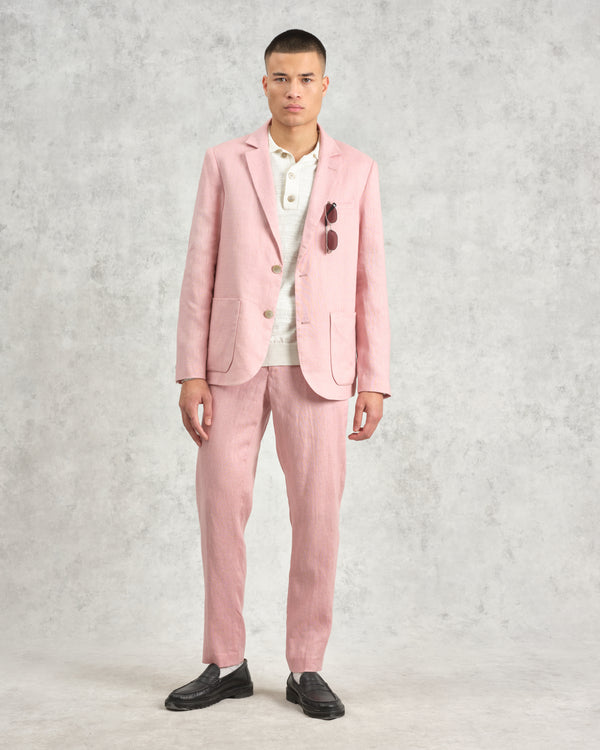 wax london Alp - Pale Pink Linen Trousers