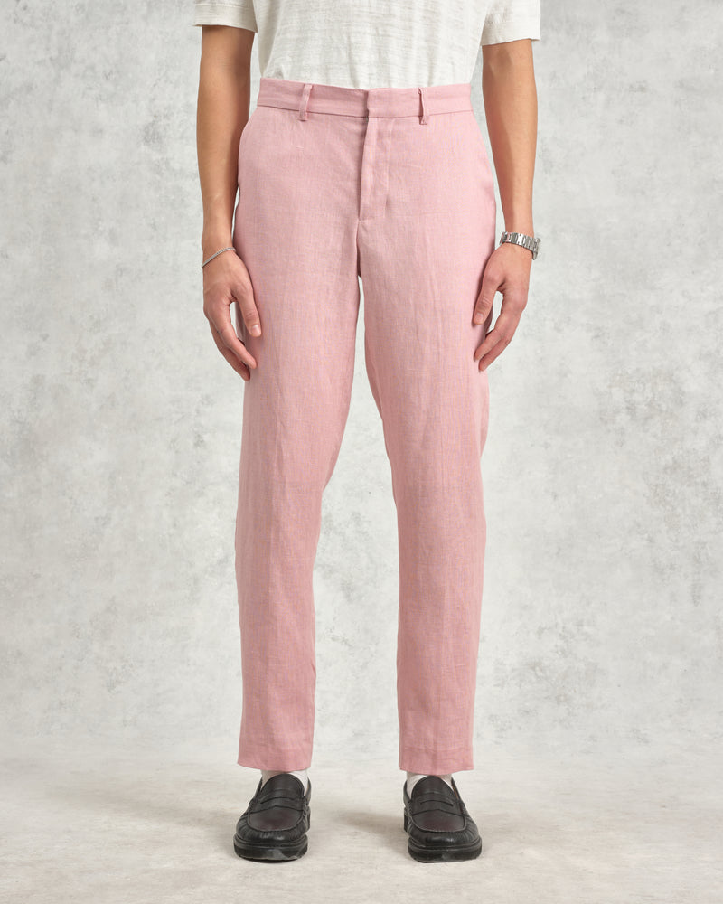 wax london Alp - Pale Pink Linen Trousers