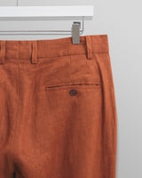 wax london Alp Trousers Rust Linen