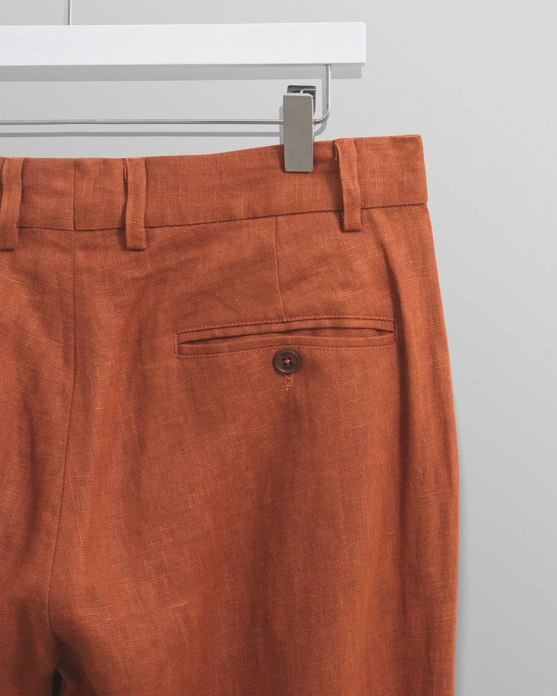 wax london Alp Trousers Rust Linen