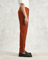 wax london Alp - Rust Linen Trousers