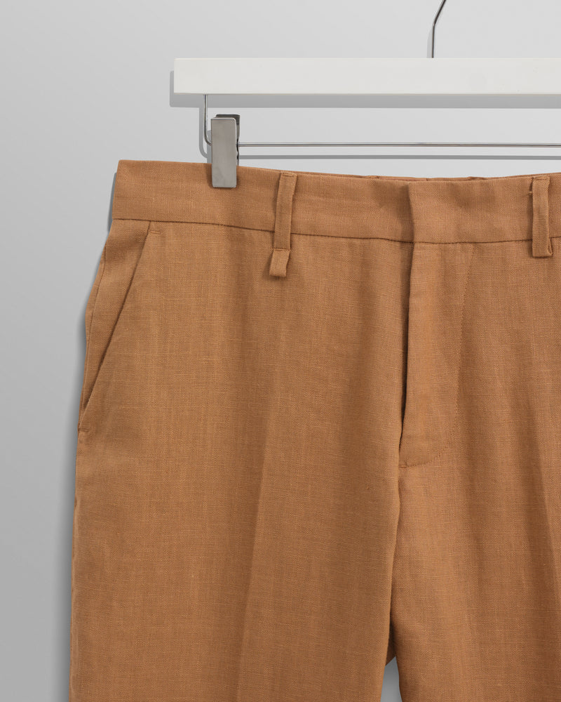 wax london Alp - Tan Linen Trousers